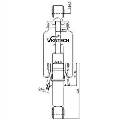 نوابض هواء المقصورة 1076855 20889134 20427897 20721169 20775212 Sachs 895213A Monroe CB0006 تم استبداله بـ VKNTECH 1S5077 نوابض هواء مقصورة عالية الجودة
