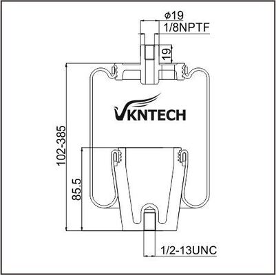 CABIN AIR SPRING MACK 227QS38 227QS38A 227QS38B Goodyear 1S5-055 تم استبداله بـ VKNTECH 1S5-055