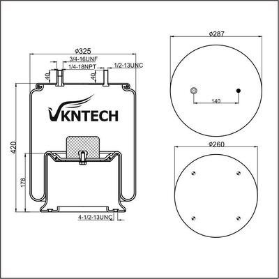 نوابض هواء للمقطورة Contitech 4811N03 11 10.5-21 A 313 Firestone W01-358-8792 W01-358-9122 1T19L-11/F-11 Goodyear 1R13-038 1R13-048 1R14-045 Taurus KR622-9122 بديل VKNTECH 1K9122